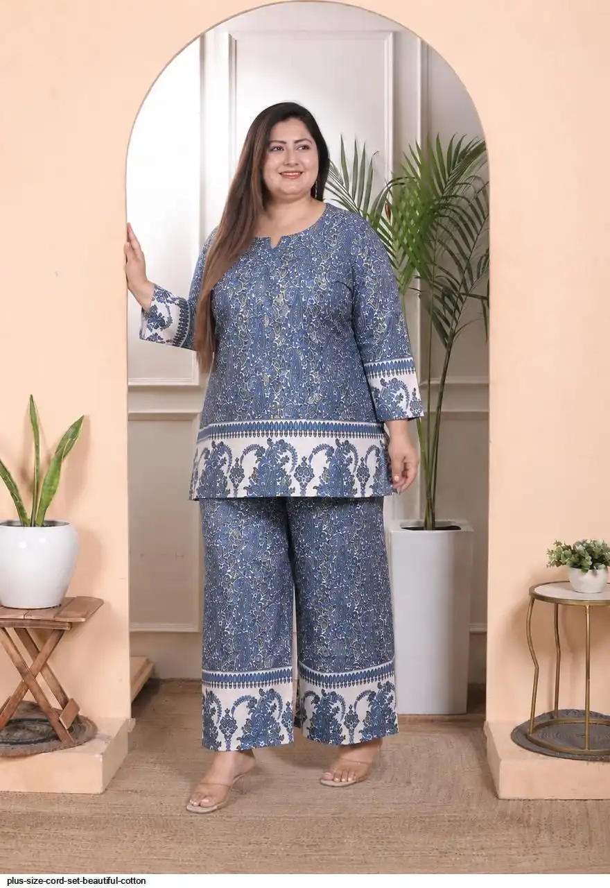 PLUS SIZE CORD SET BEAUTIFUL COTTON C