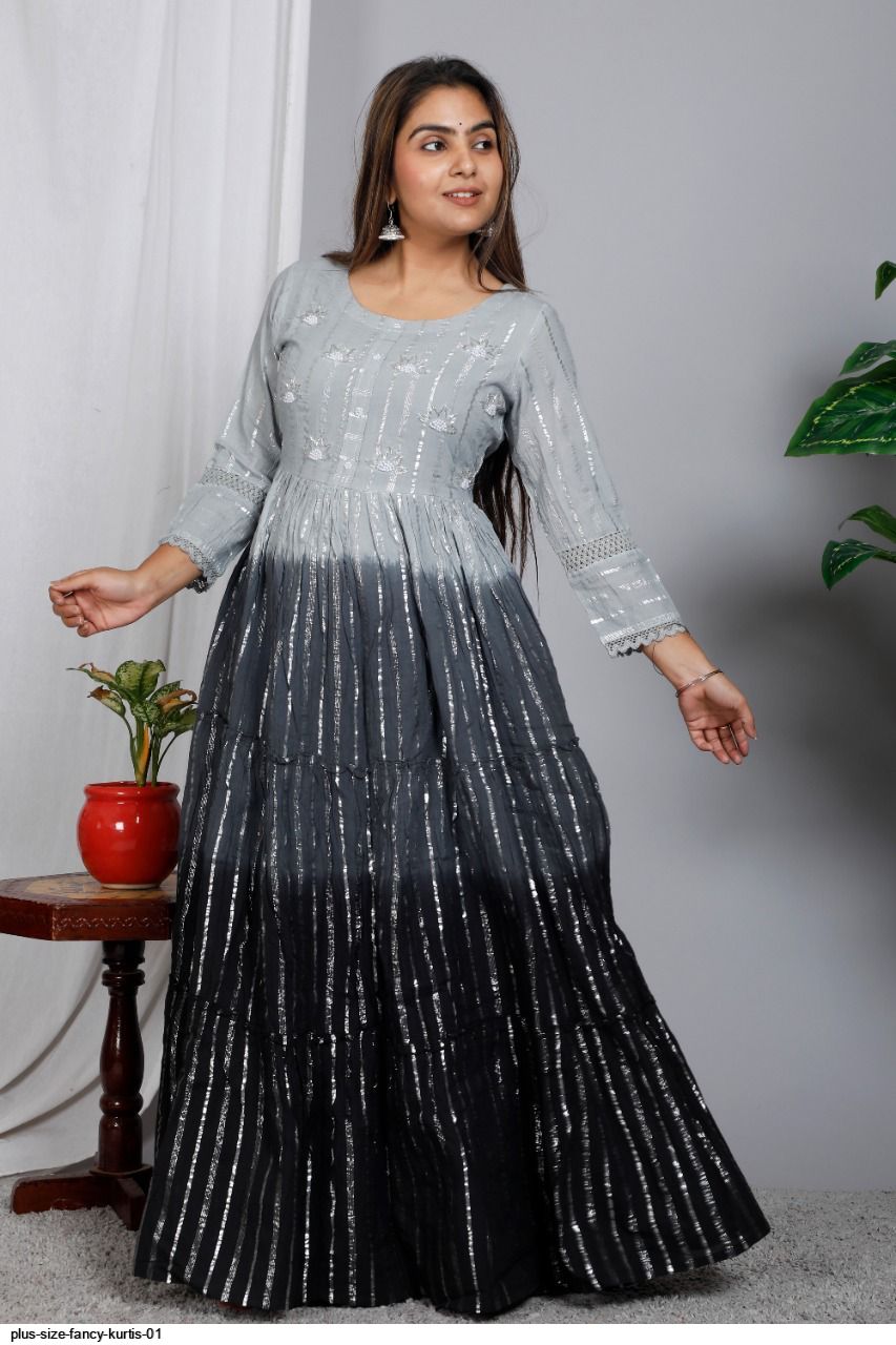 Buy HONK Black Kurti with ZARI BUTI (1, XX-Large) at Amazon.in