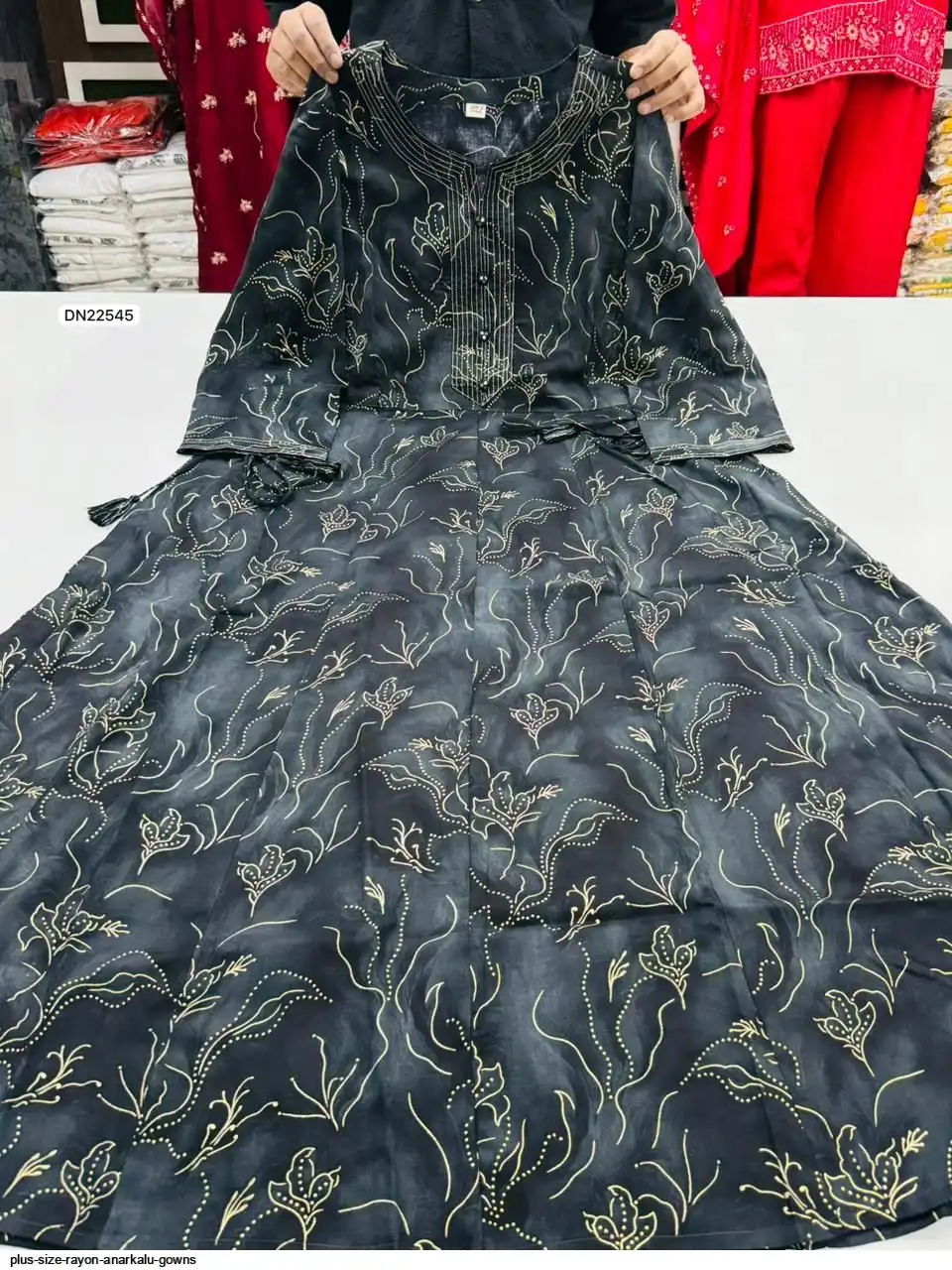 PLUS SIZE RAYON ANARKALU GOWNS B