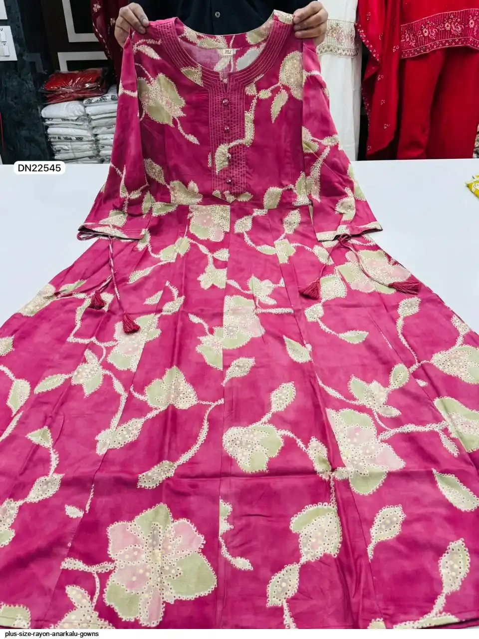 PLUS SIZE RAYON ANARKALU GOWNS E