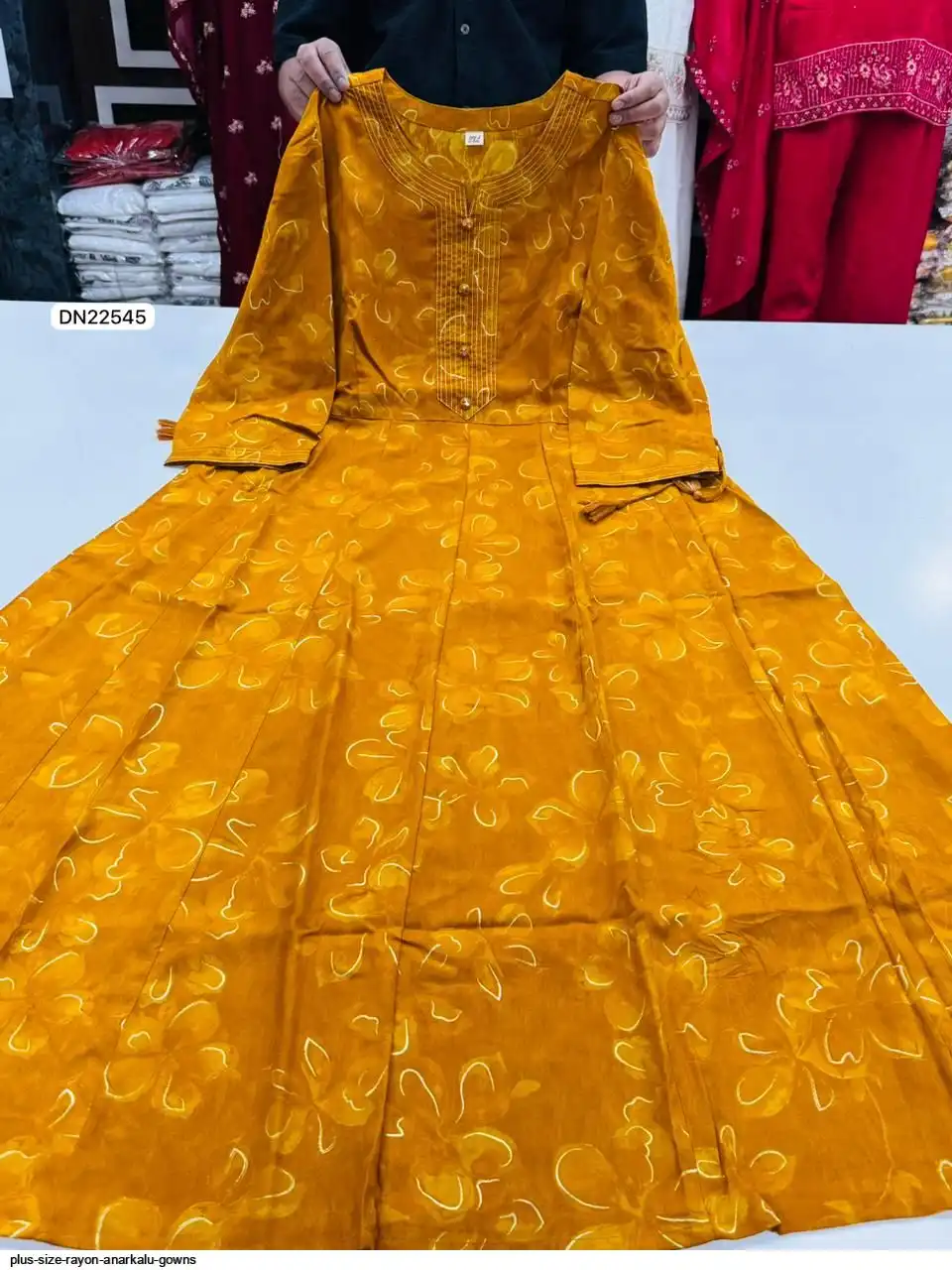 PLUS SIZE RAYON ANARKALU GOWNS G