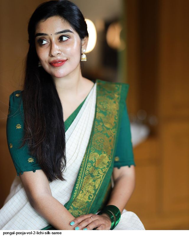 PONGAL POOJA VOL 2 LICHI SILK SAREE
