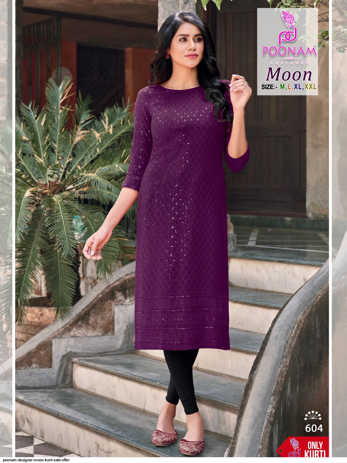 POONAM DESIGNER MOON KURTI SALE OFFER