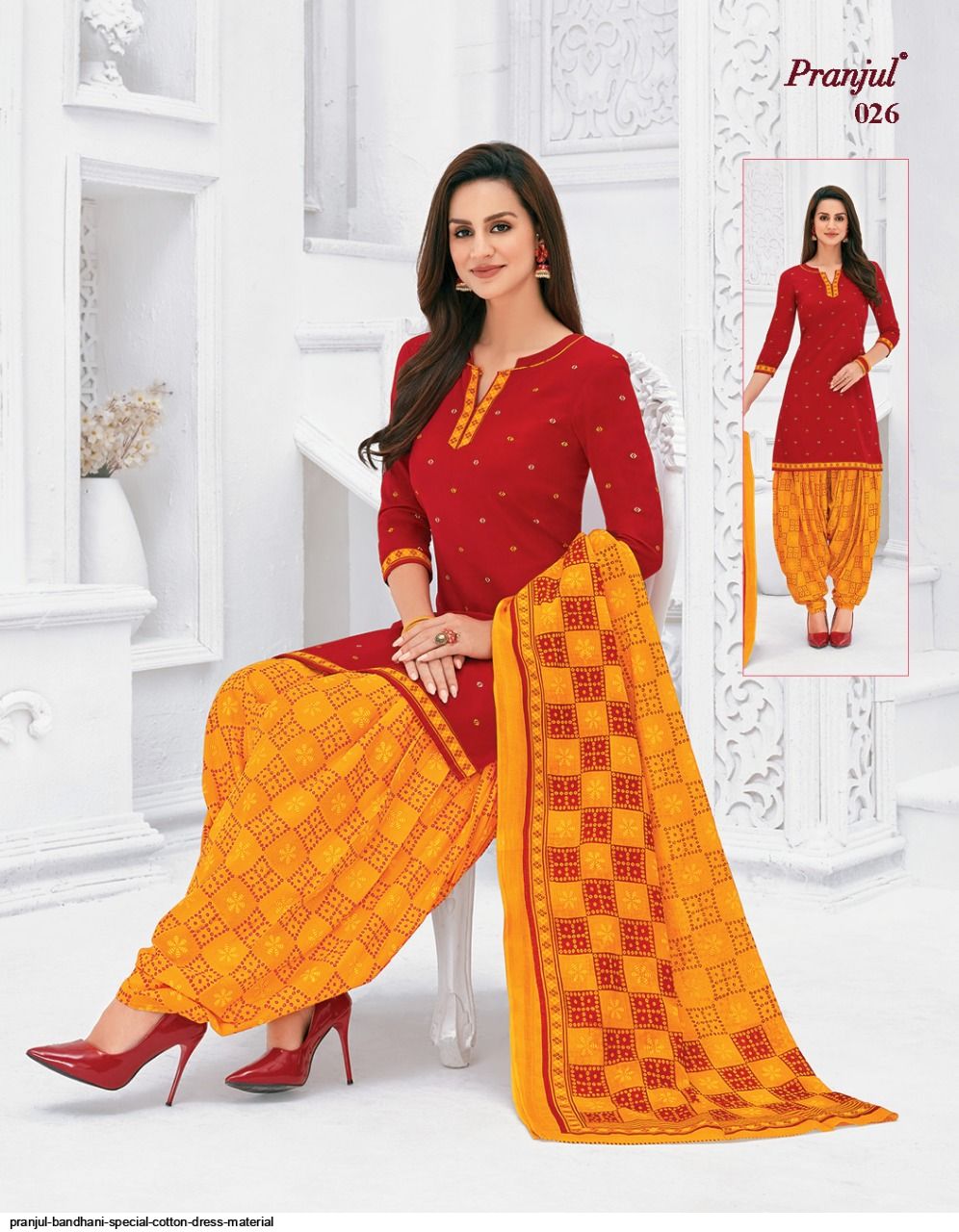 Pranjul Bandhani Special cotton dress material