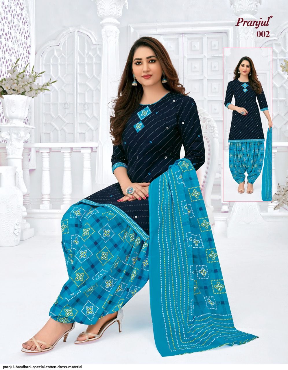 Pranjul Bandhani Special cotton dress material