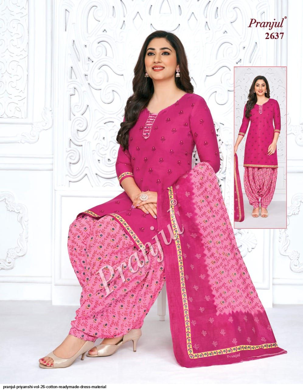 Buy PRANJUL READYMADE COTTON CHURIDHAR L 2523 Online at Best Prices in  India - JioMart.