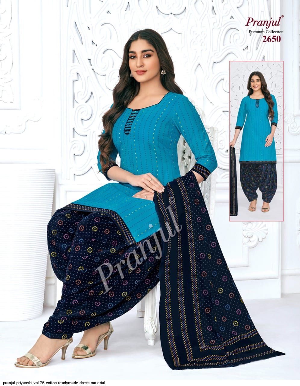 Pranjul Priyanshi Vol 26 Cotton readymade dress material