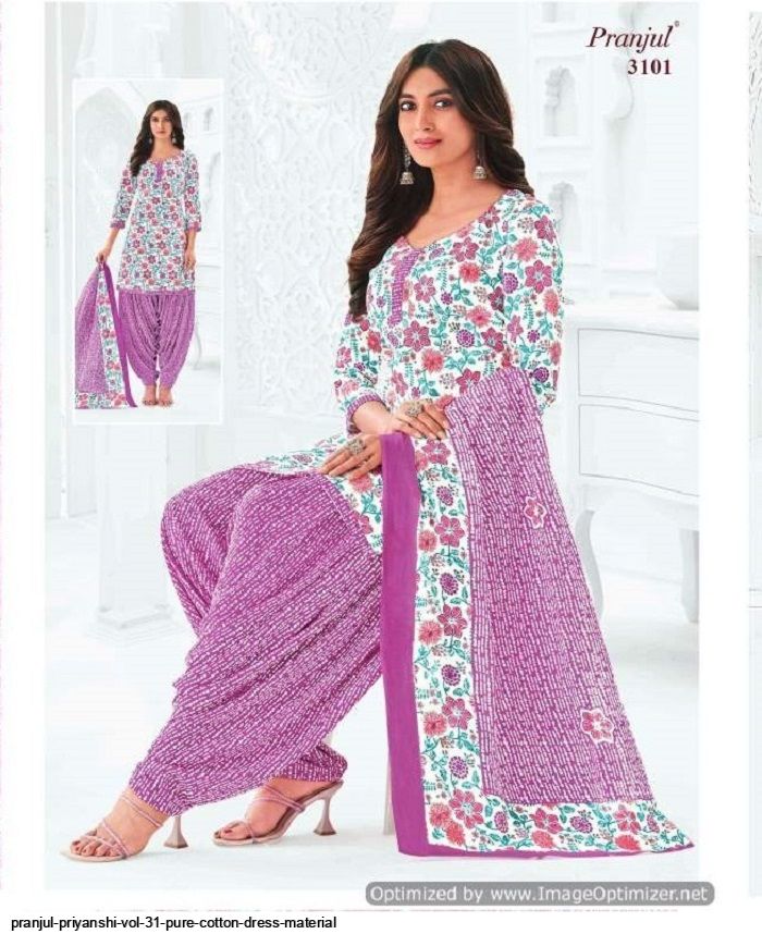 PRANJUL PRIYANSHI VOL 31 PURE COTTON DRESS MATERIAL