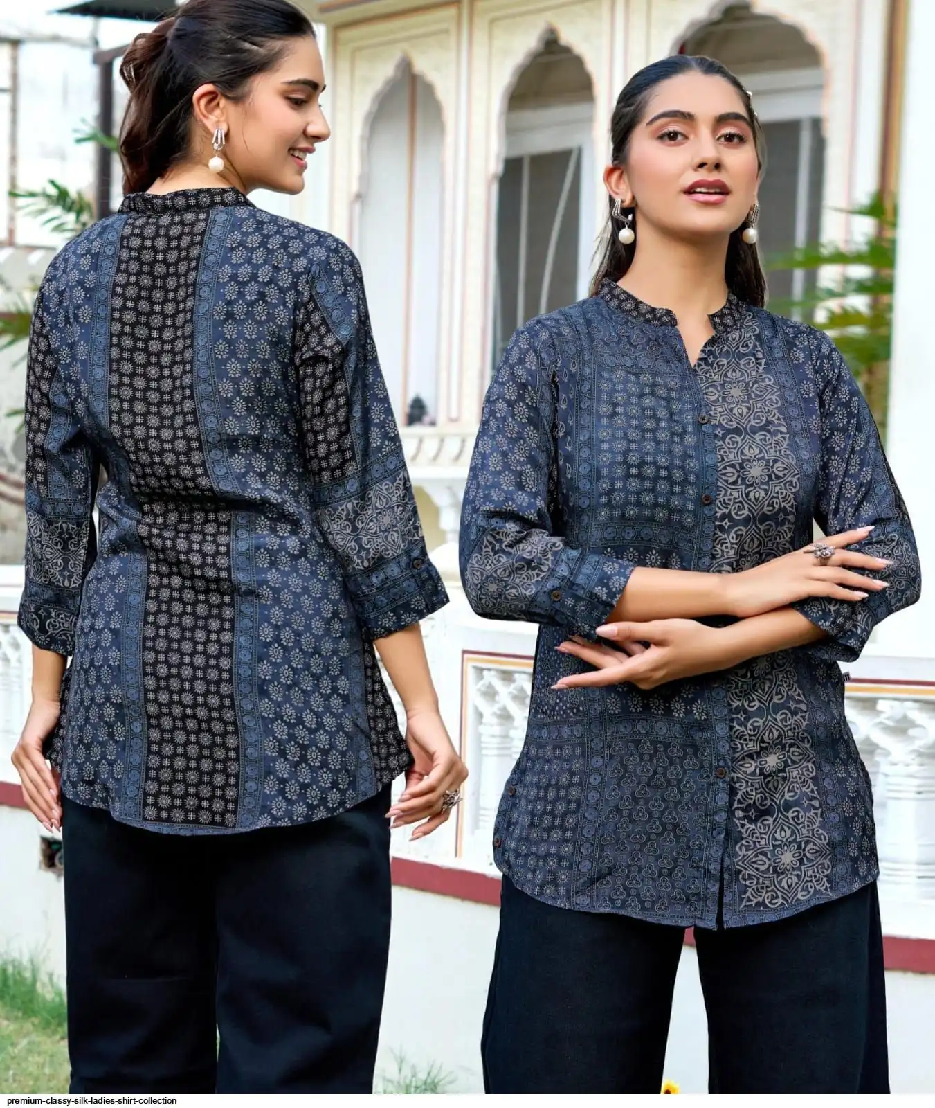 PREMIUM CLASSY SILK LADIES SHIRT COLLECTION F