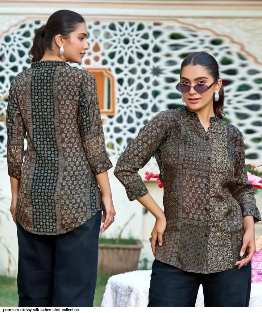 PREMIUM CLASSY SILK LADIES SHIRT COLLECTION D