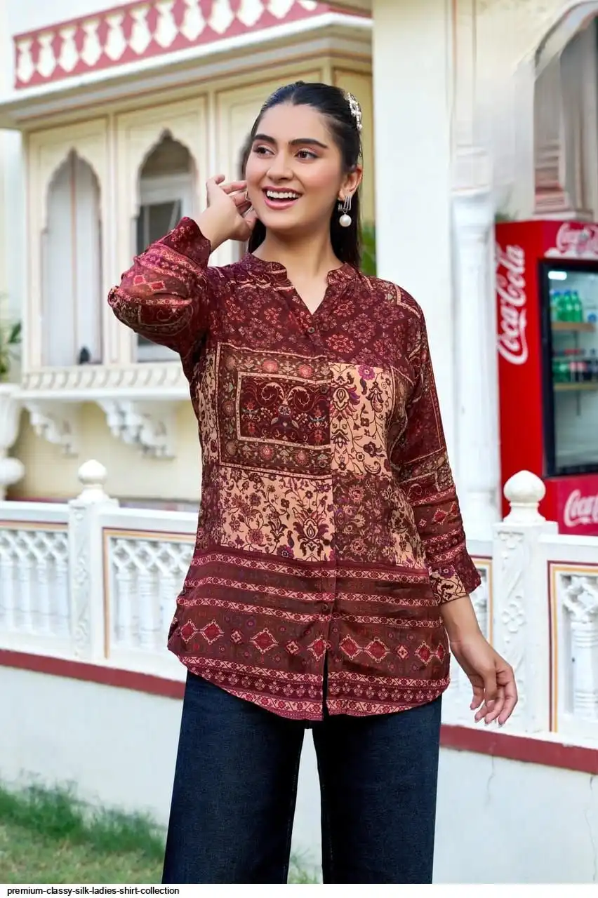 PREMIUM CLASSY SILK LADIES SHIRT COLLECTION C