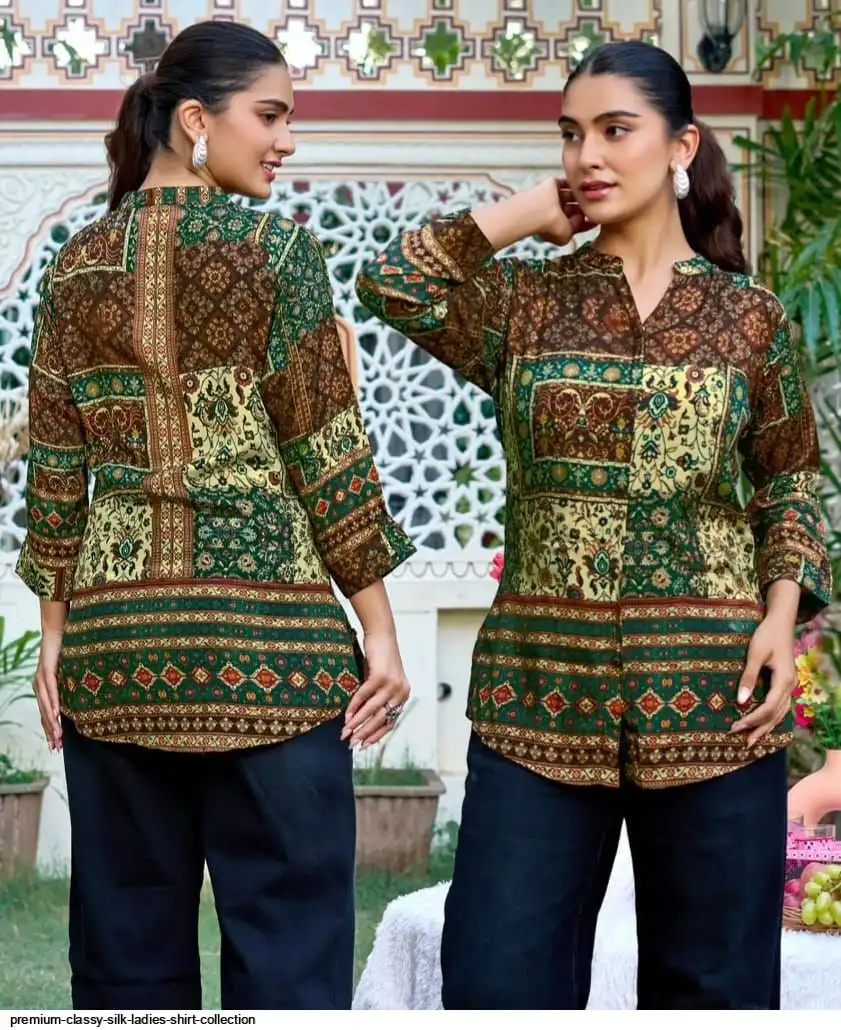 PREMIUM CLASSY SILK LADIES SHIRT COLLECTION A