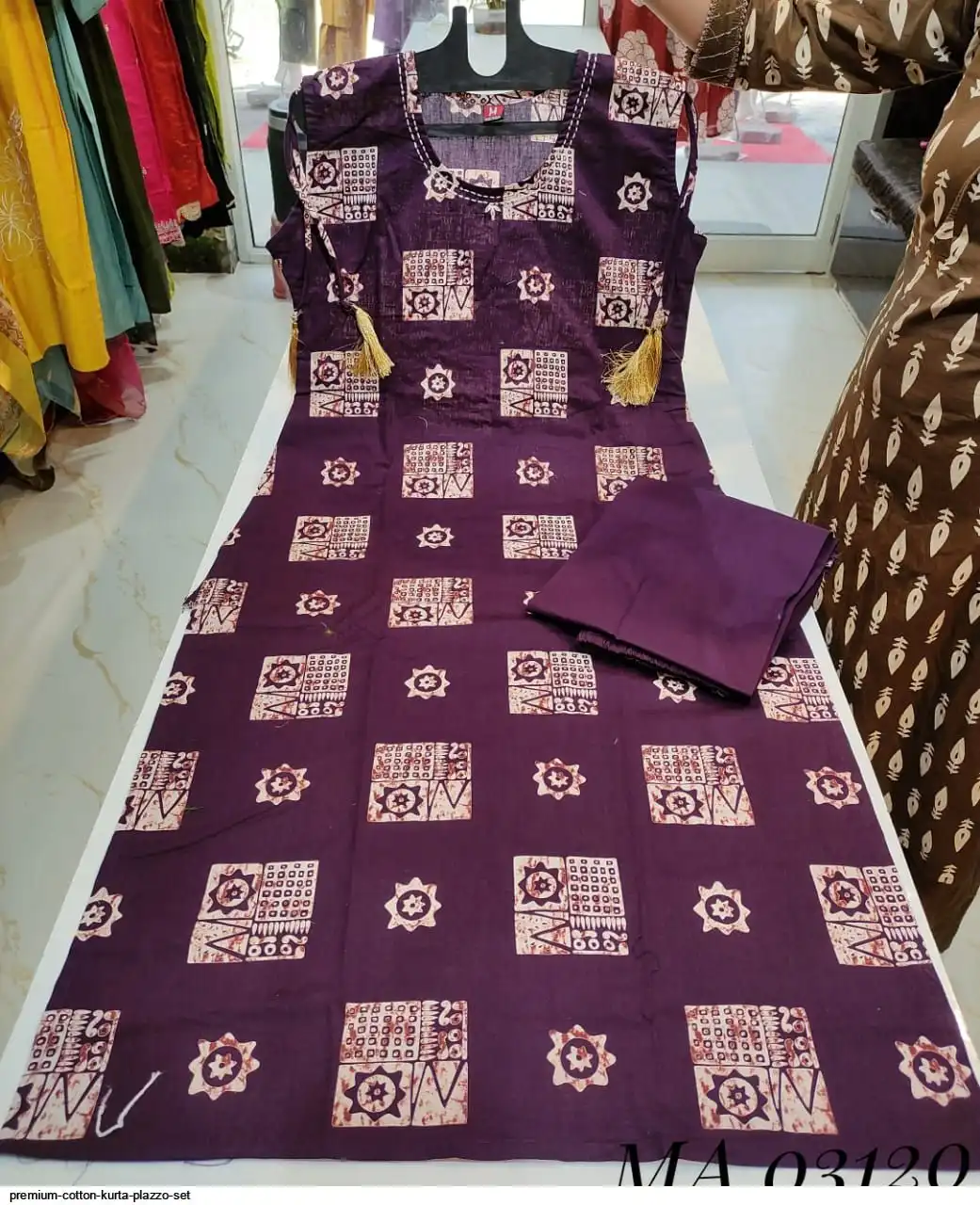 PREMIUM COTTON KURTA PLAZZO SET B