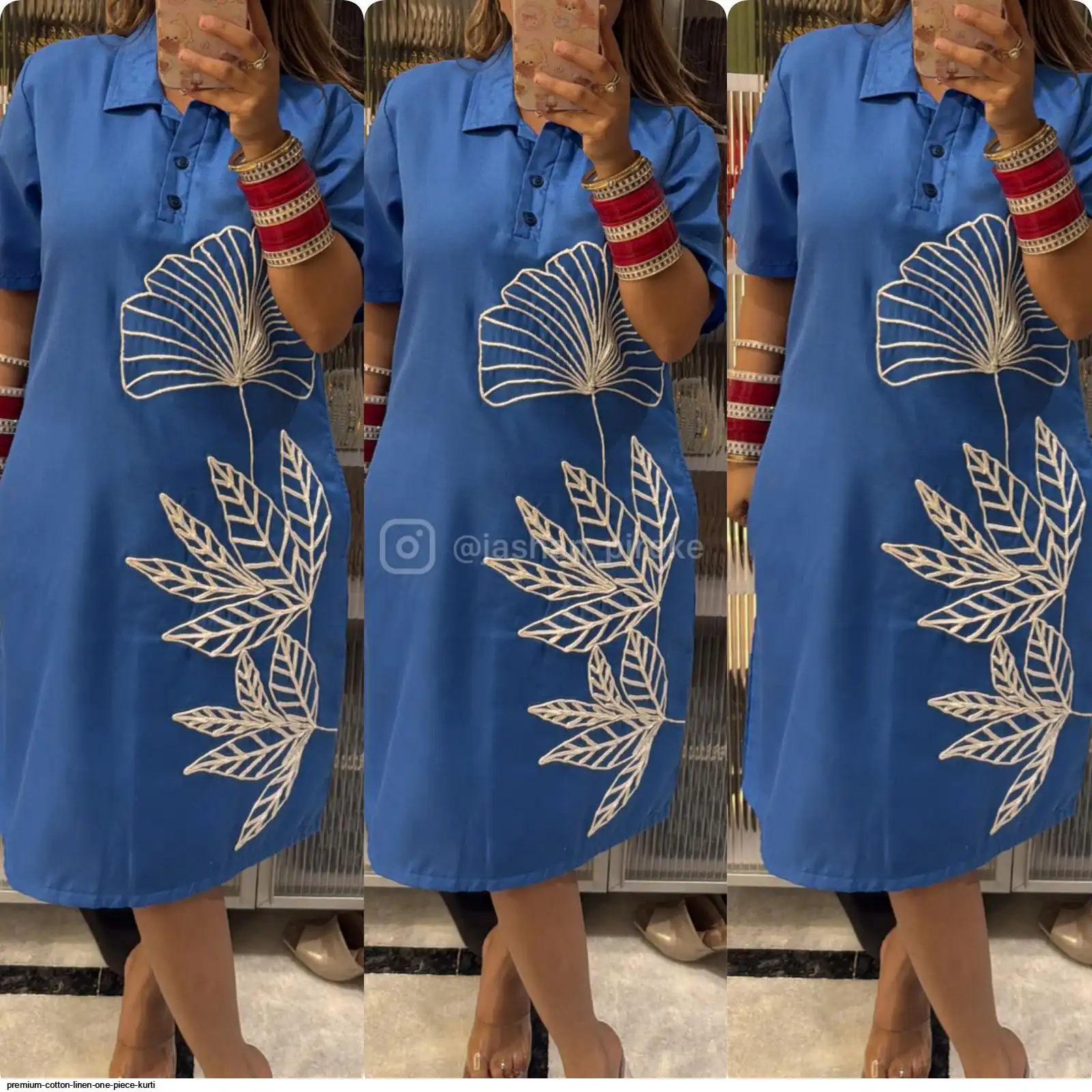 Premium cotton linen One piece kurti