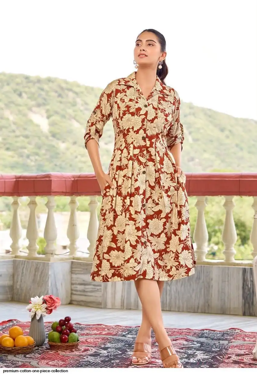 Cotton One Piece Dress Wholesale | M to 2XL