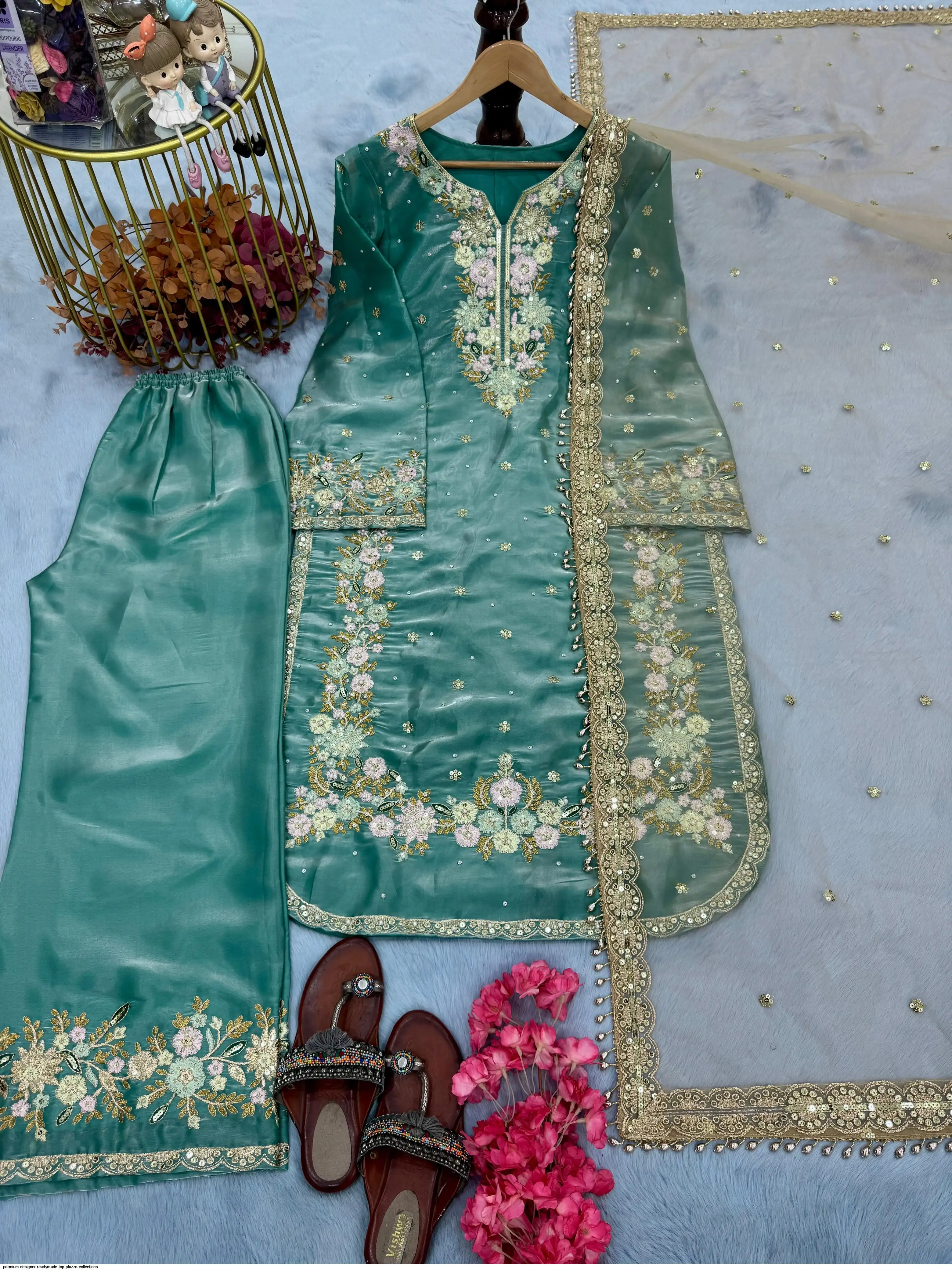 PREMIUM DESIGNER READYMADE TOP PLAZZO COLLECTIONS 5
