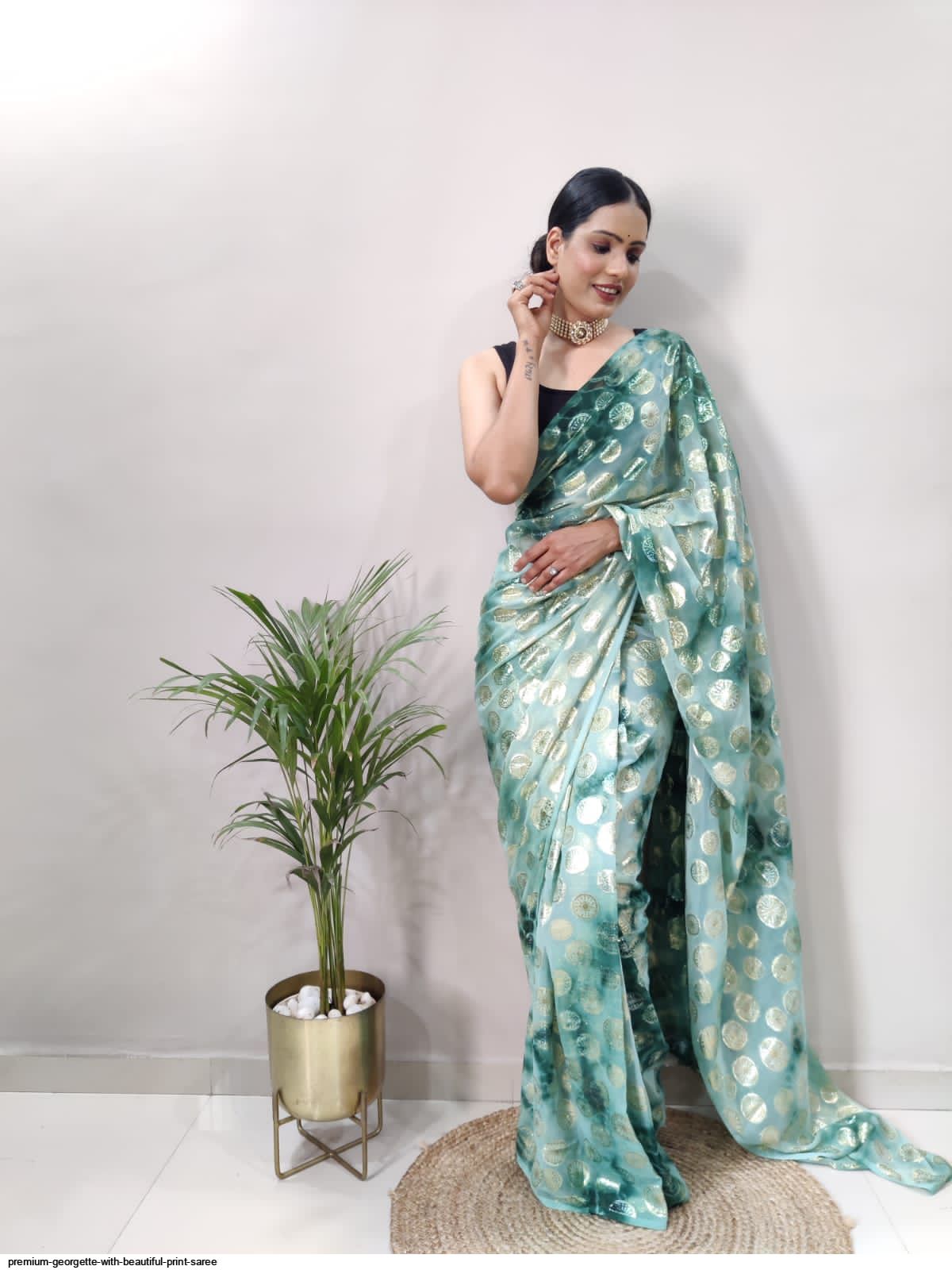 Premium Georgette with beautiful print SAREE