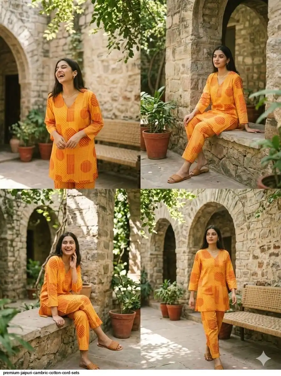 PREMIUM JAIPURI CAMBRIC COTTON CORD SETS B