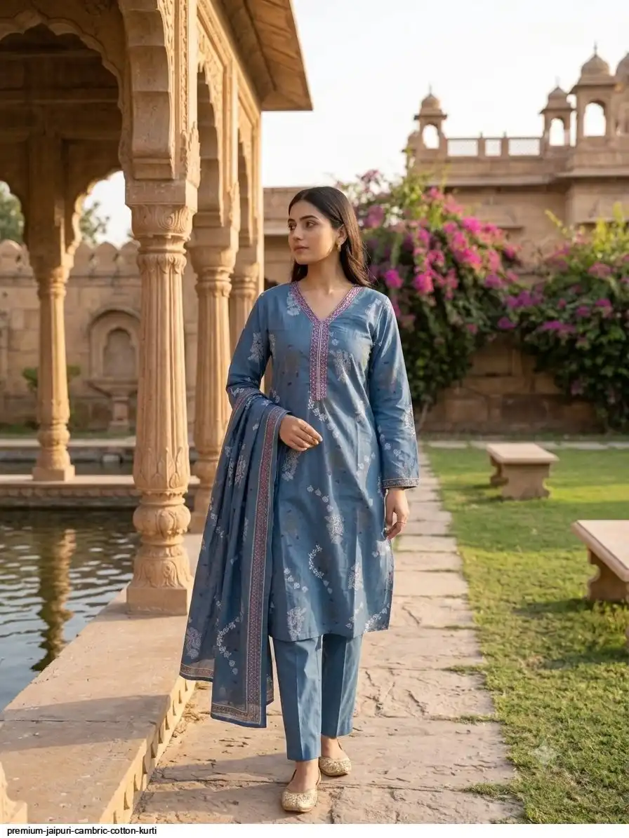 PREMIUM JAIPURI CAMBRIC COTTON KURTI B