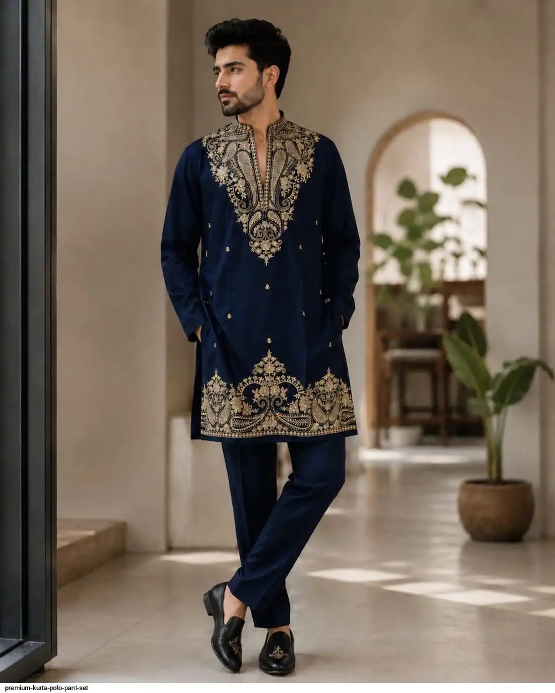 PREMIUM KURTA POLO PANT SET B
