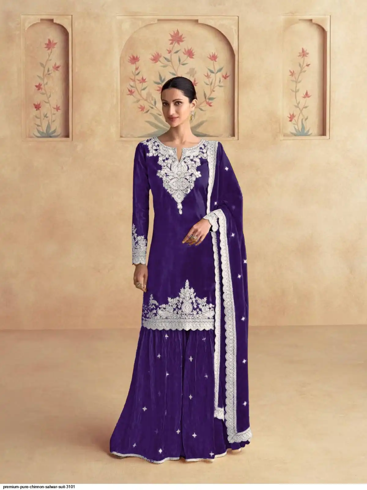 PREMIUM PURE CHINNON SALWAR SUIT 3101 2