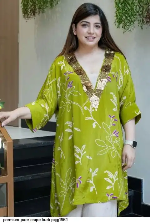PREMIUM PURE CRAPE KURTI PIJGJ1961 B