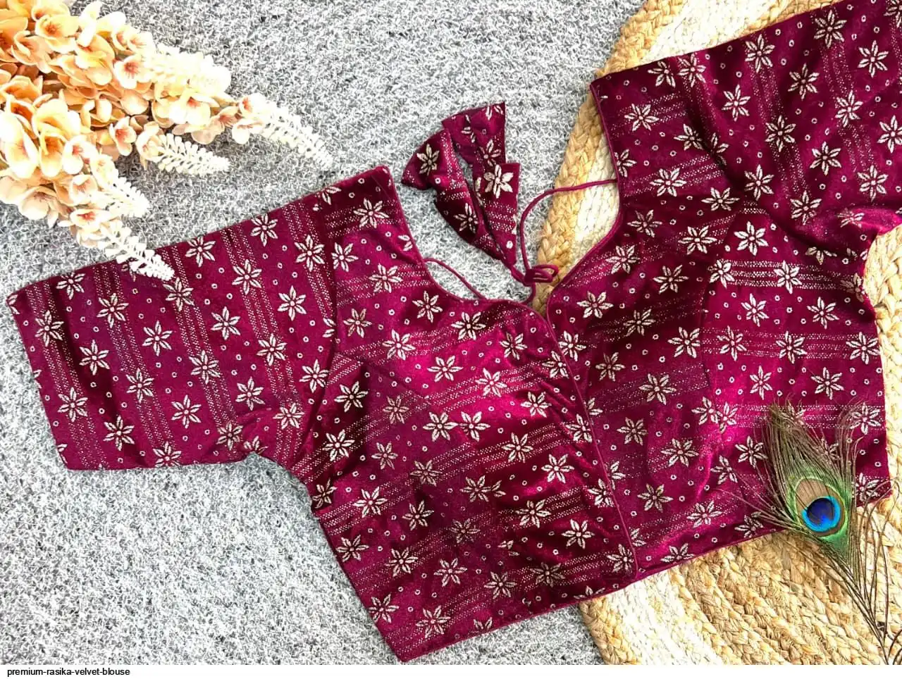 PREMIUM RASIKA VELVET BLOUSE H