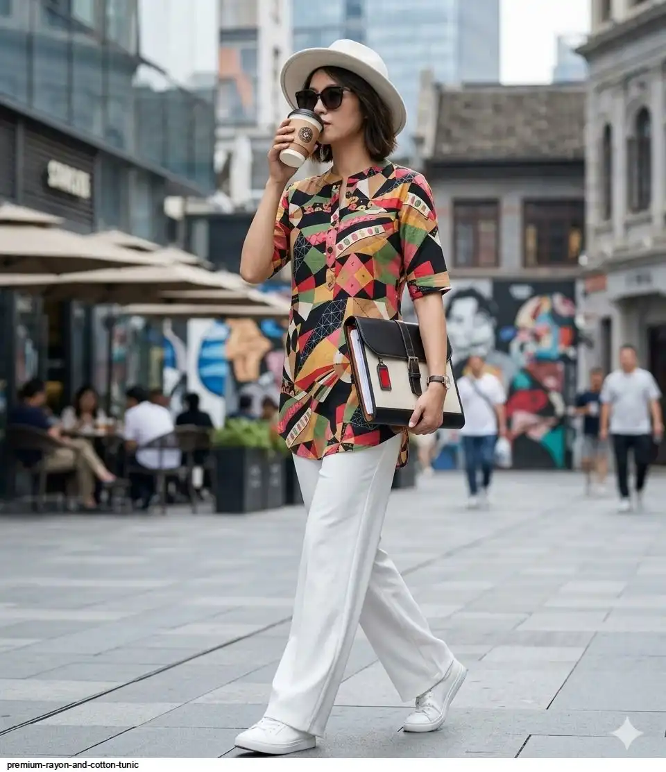 PREMIUM RAYON AND COTTON TUNIC 2