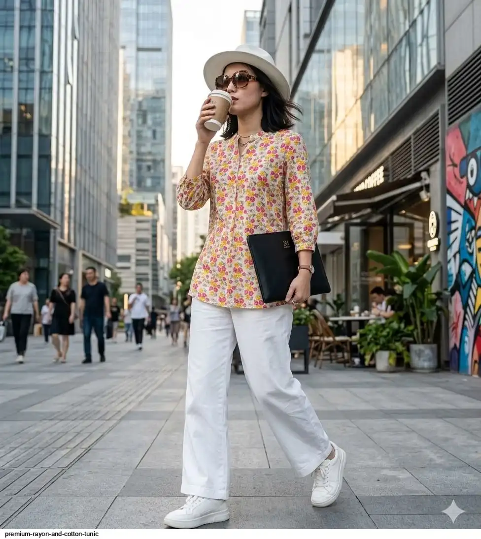 PREMIUM RAYON AND COTTON TUNIC 4
