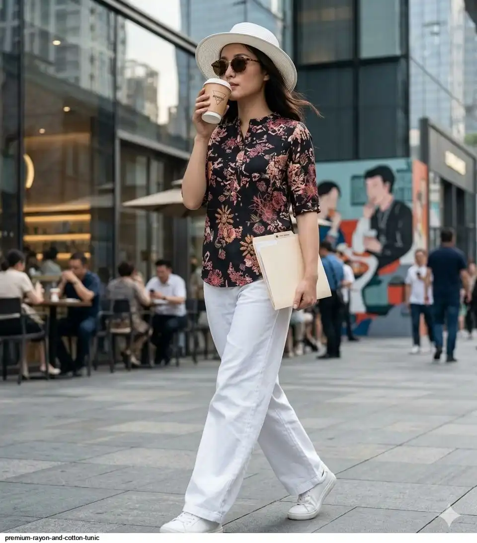 PREMIUM RAYON AND COTTON TUNIC 5