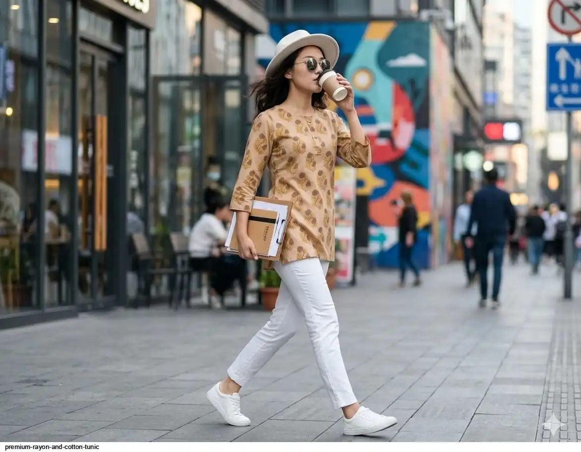 PREMIUM RAYON AND COTTON TUNIC 7
