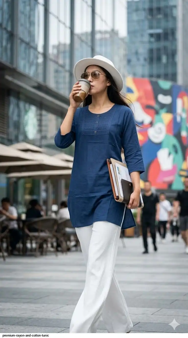 PREMIUM RAYON AND COTTON TUNIC 14