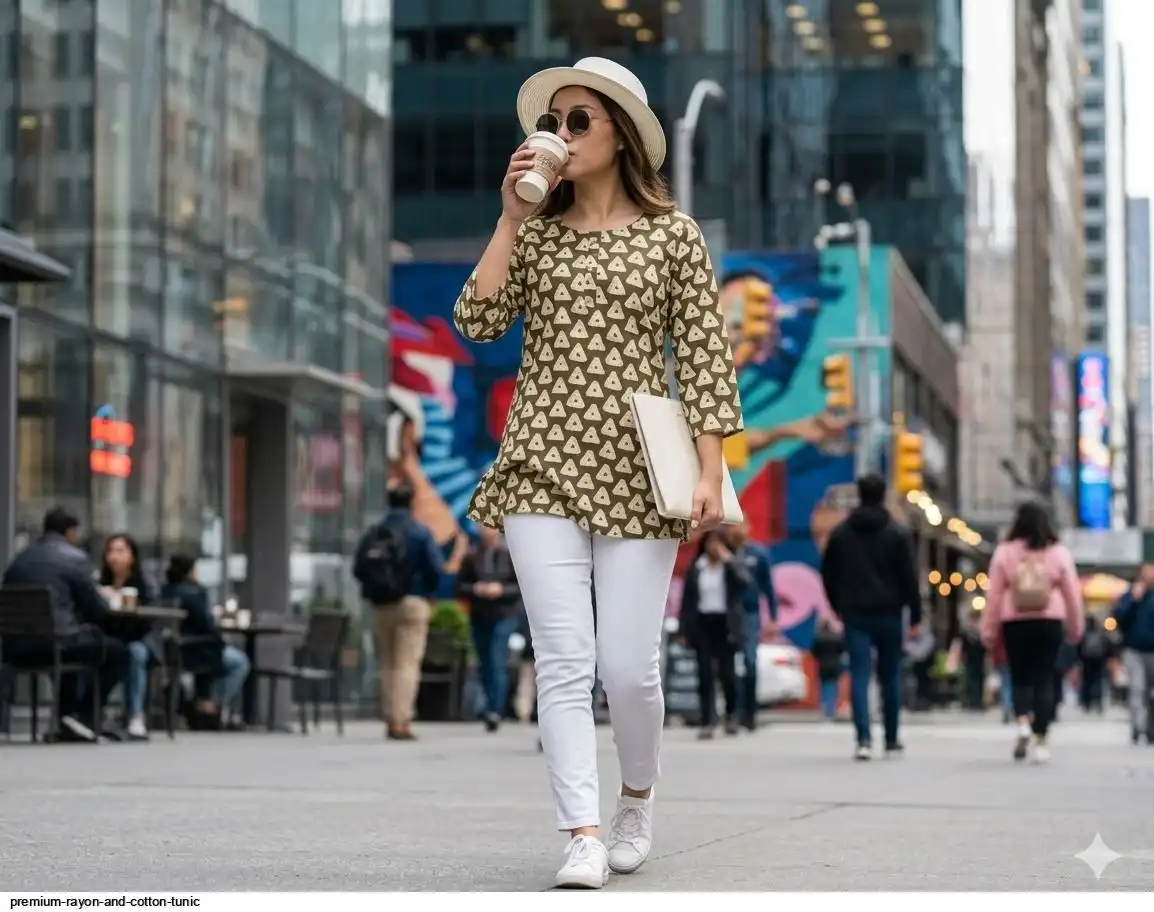 PREMIUM RAYON AND COTTON TUNIC 15
