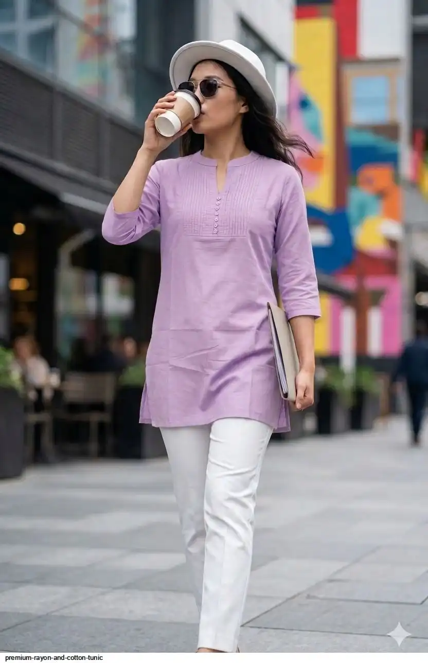 PREMIUM RAYON AND COTTON TUNIC 21