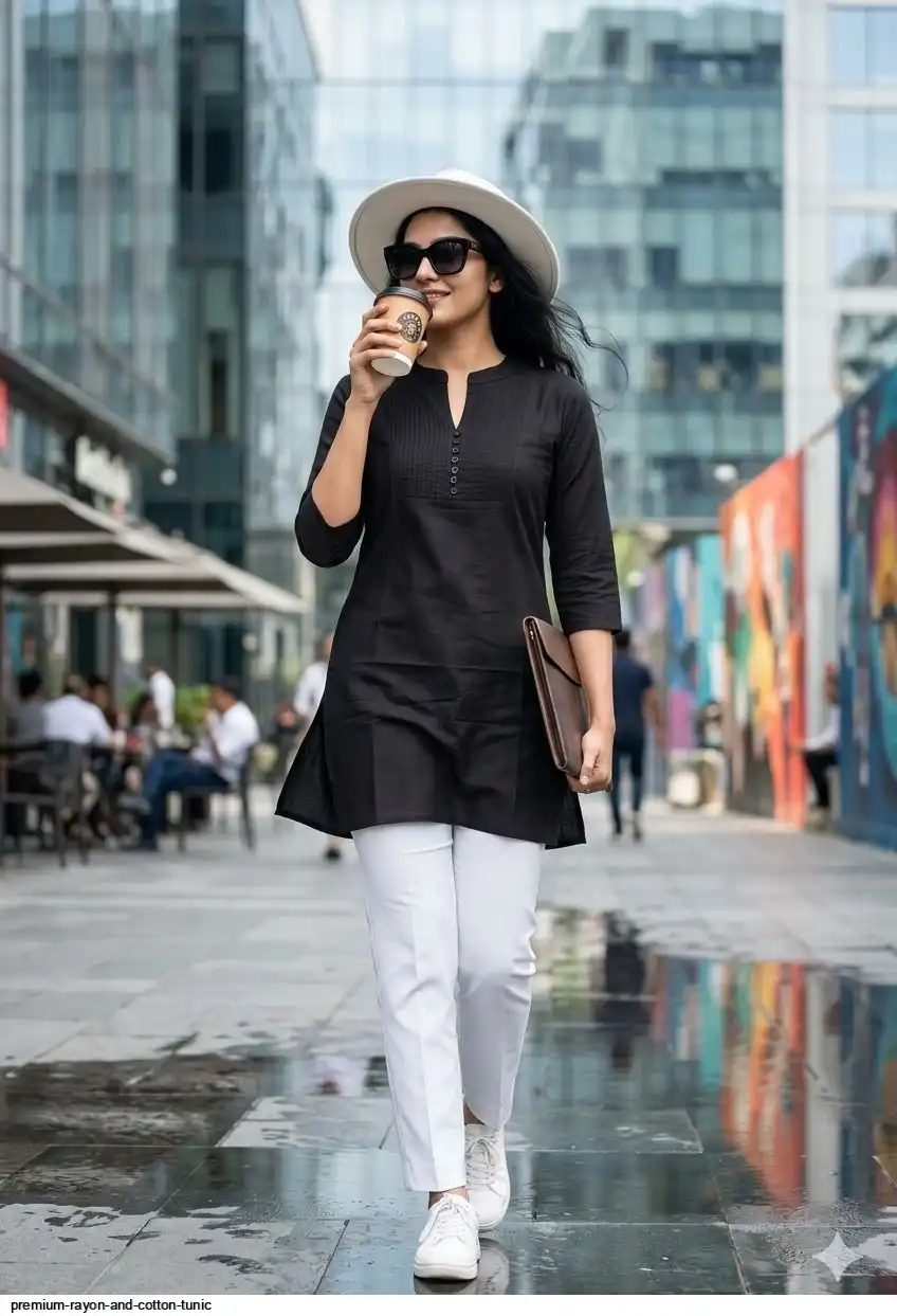 PREMIUM RAYON AND COTTON TUNIC 22