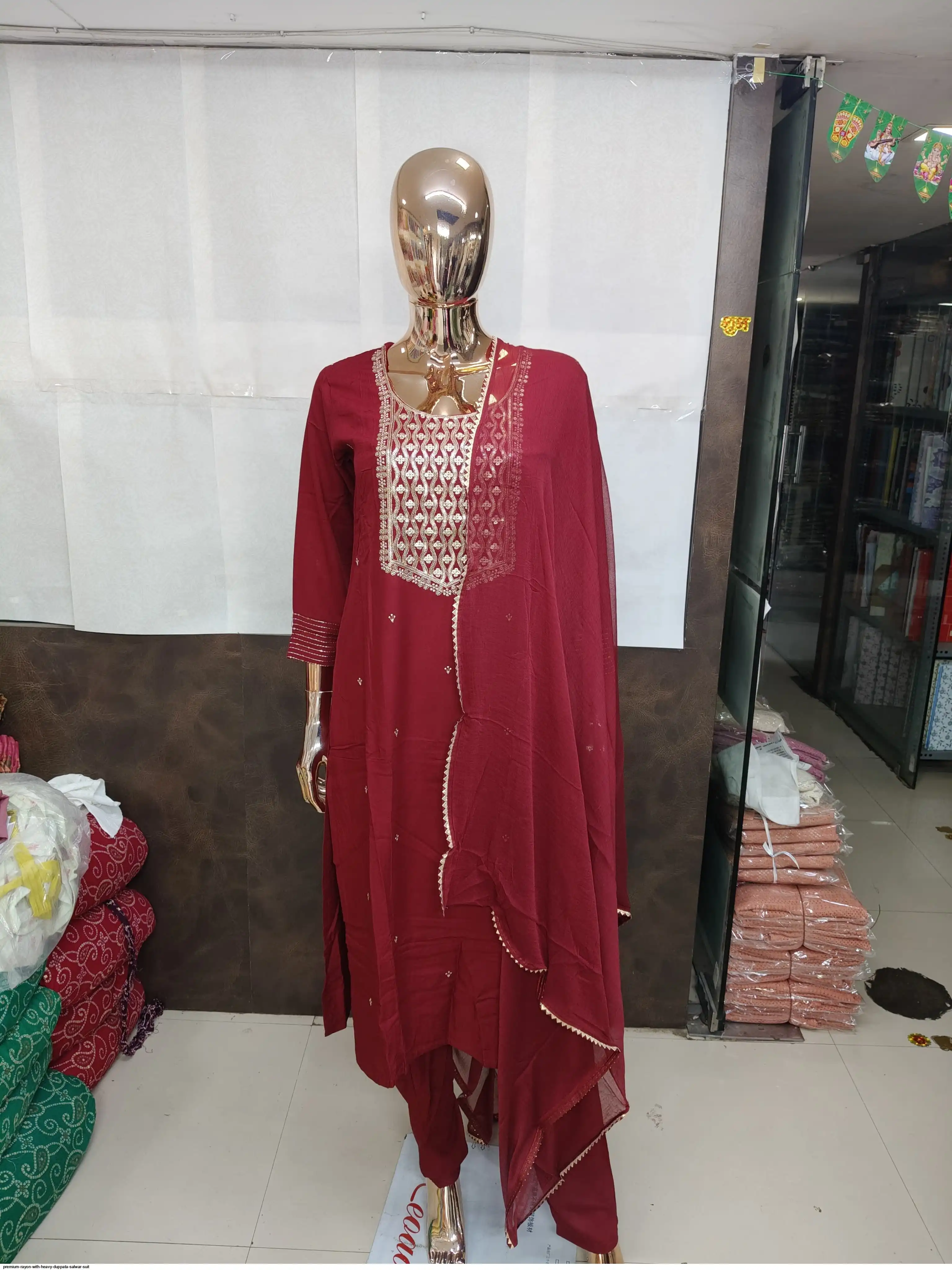 PREMIUM RAYON WITH HEAVY DUPPATA SALWAR SUIT B