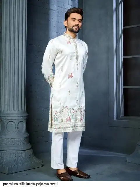 PREMIUM SILK KURTA PAJAMA SET 1 A