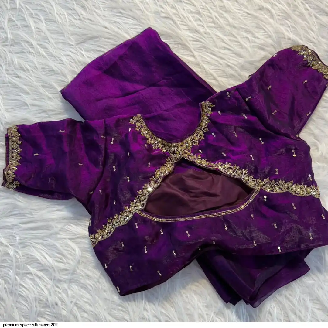 PREMIUM SPACE SILK SAREE 202 B