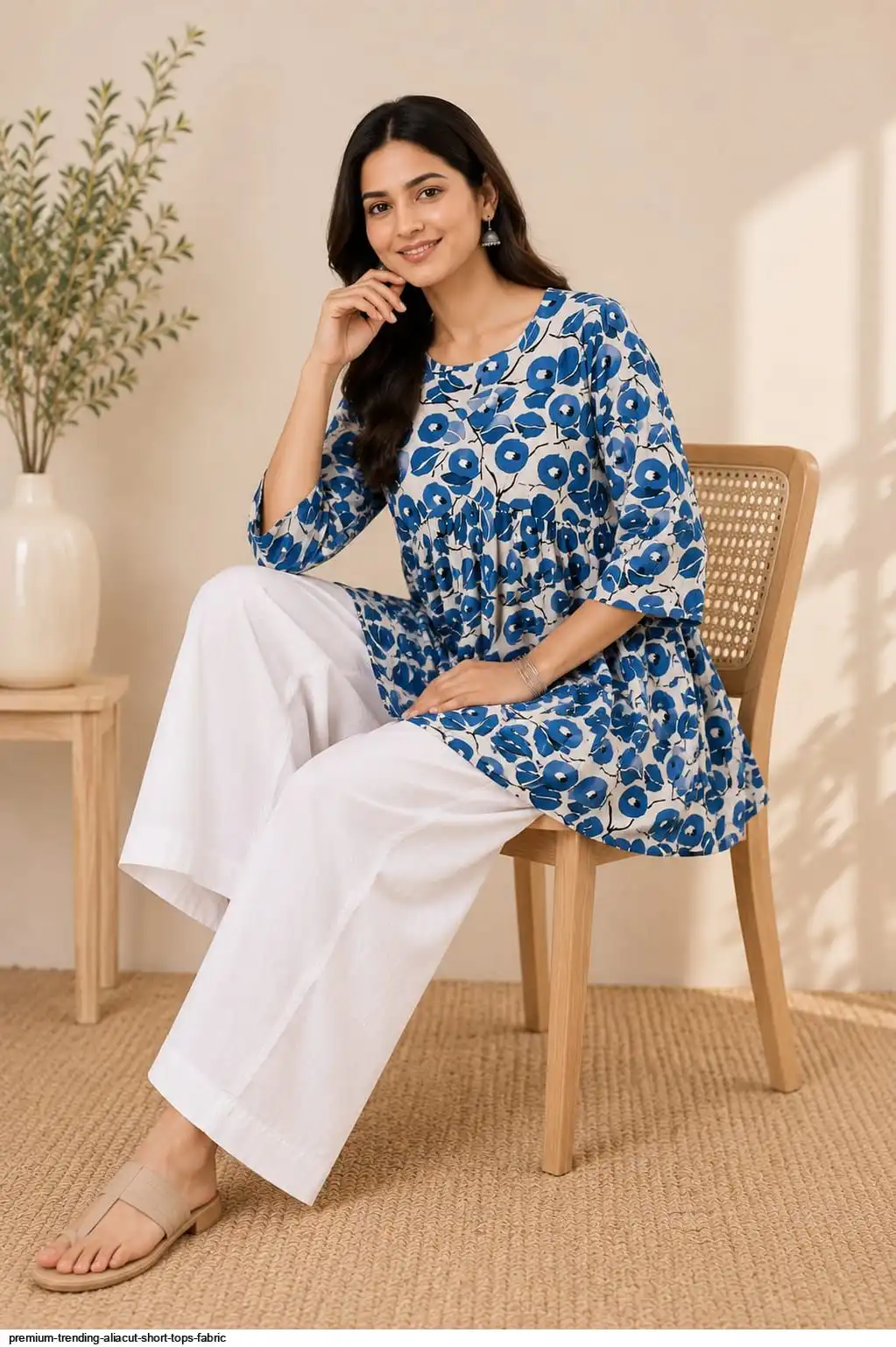 PREMIUM TRENDING ALIA CUT SHORT TOPS FABRIC G