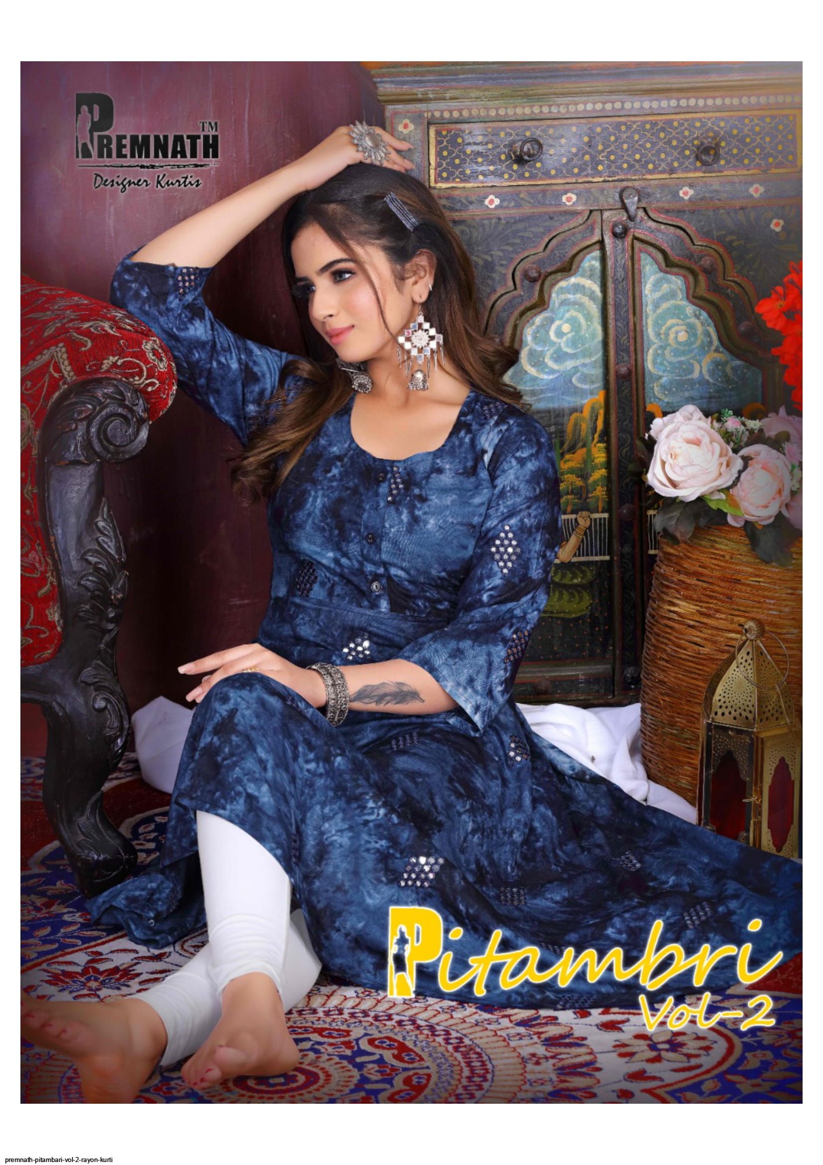 PREMNATH PITAMBARI VOL 2 RAYON KURTI