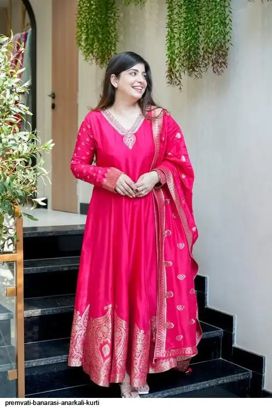 PREMVATI BANARASI ANARKALI KURTI B