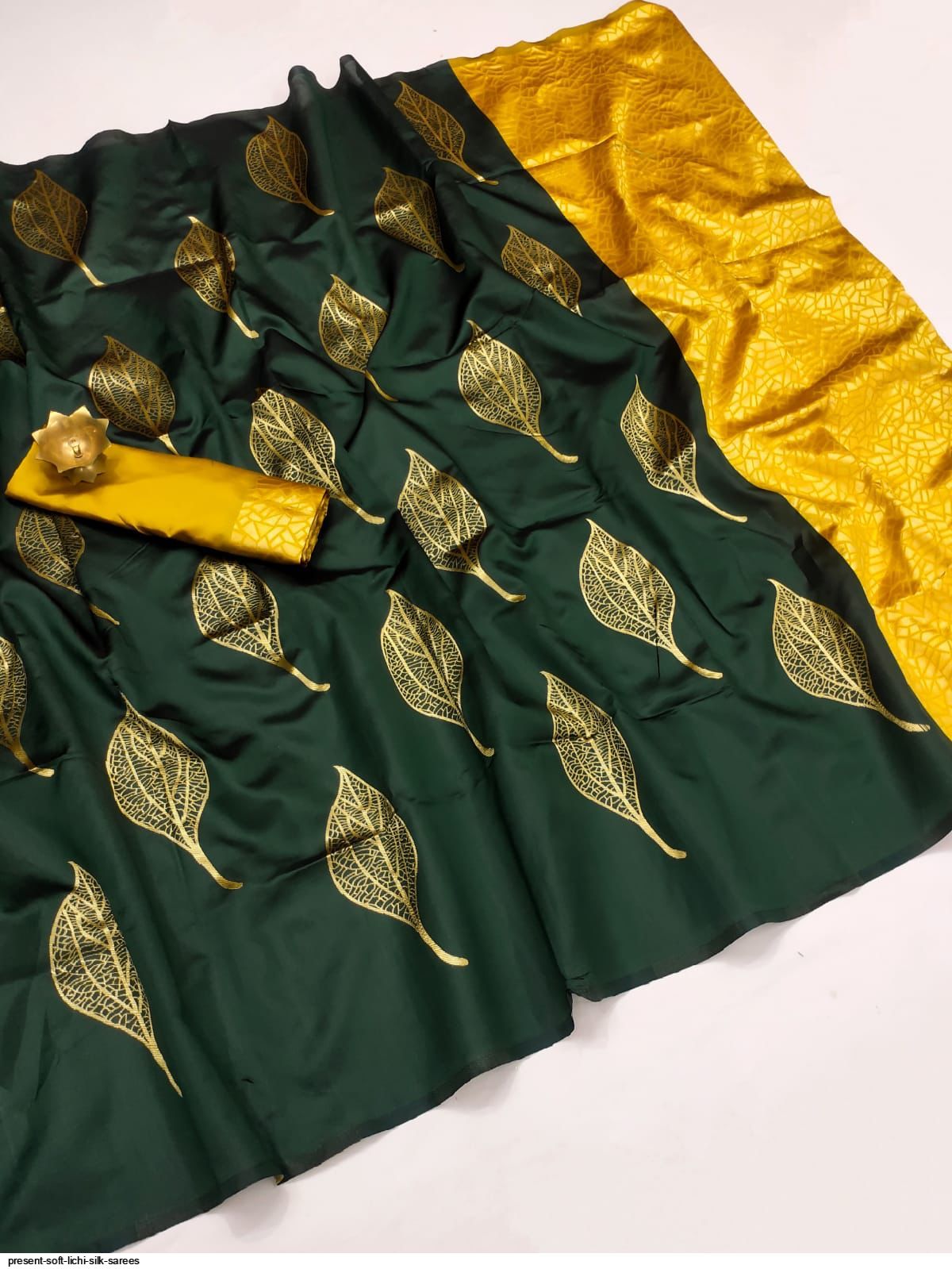 PRESENT SOFT LICHI SILK SAREES D