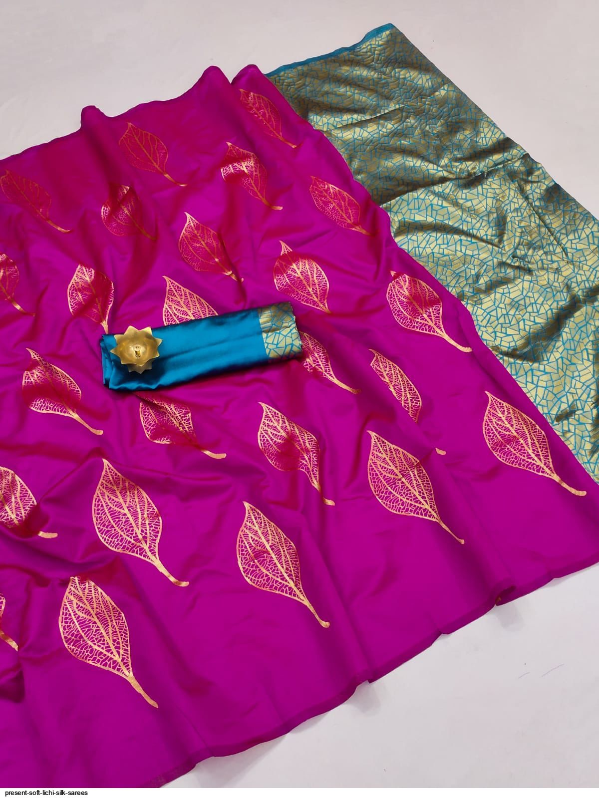 PRESENT SOFT LICHI SILK SAREES B