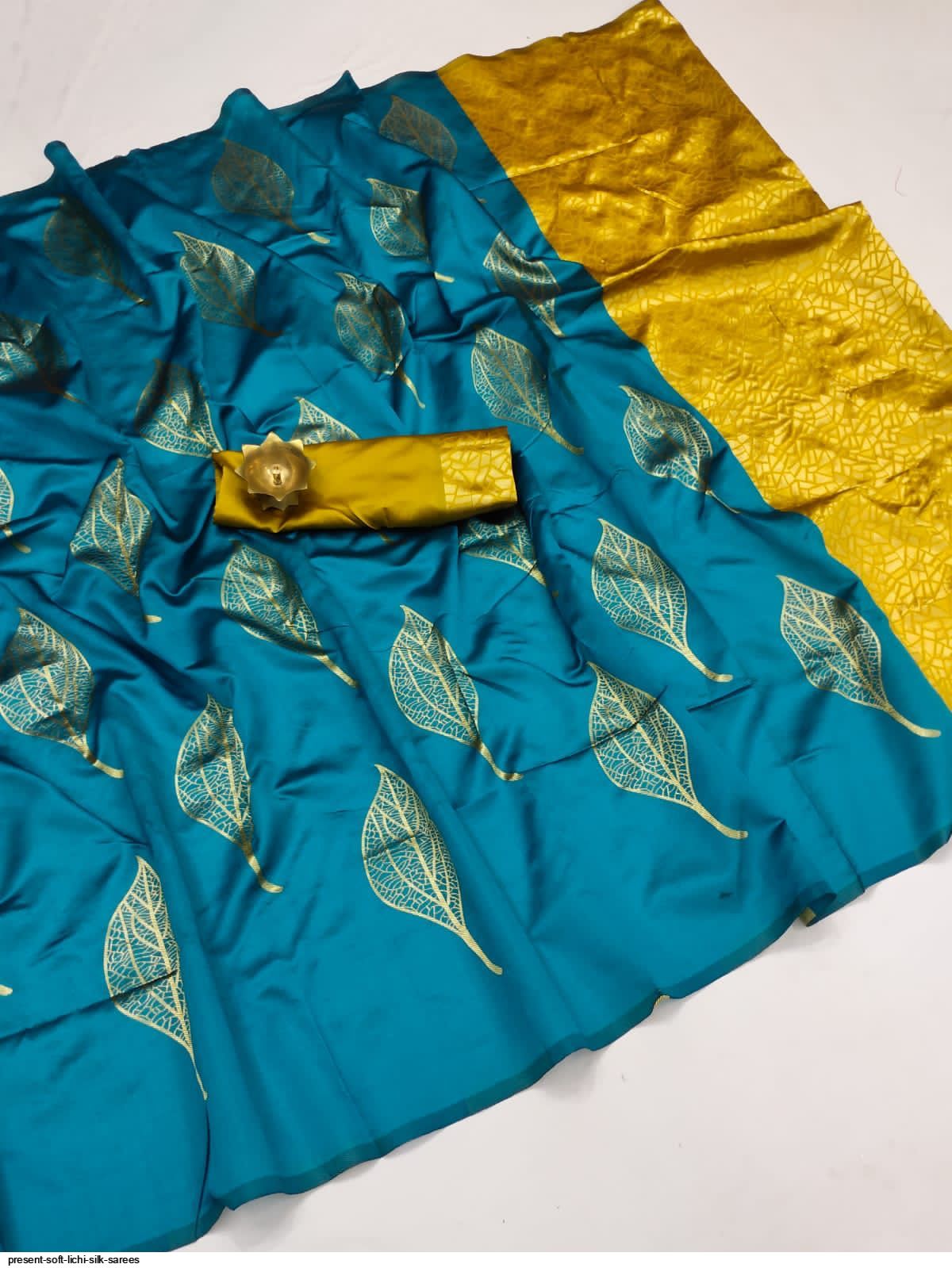PRESENT SOFT LICHI SILK SAREES C