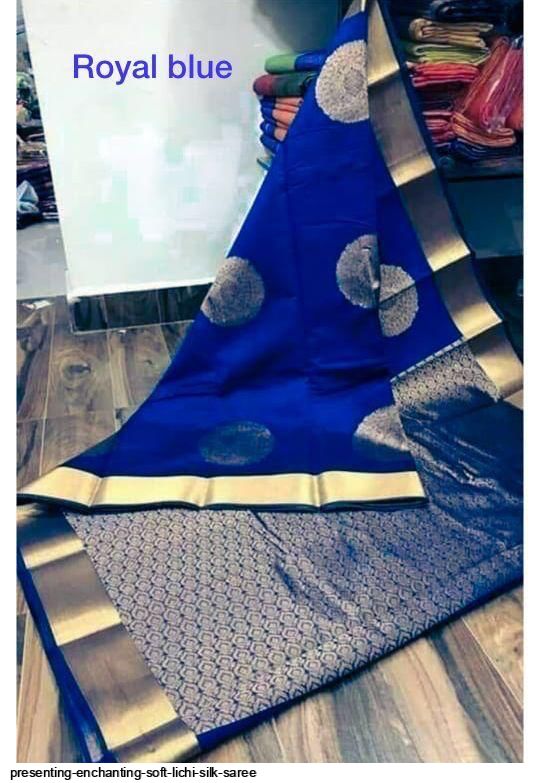 PRESENTING ENCHANTING SOFT LICHI SILK SAREE G