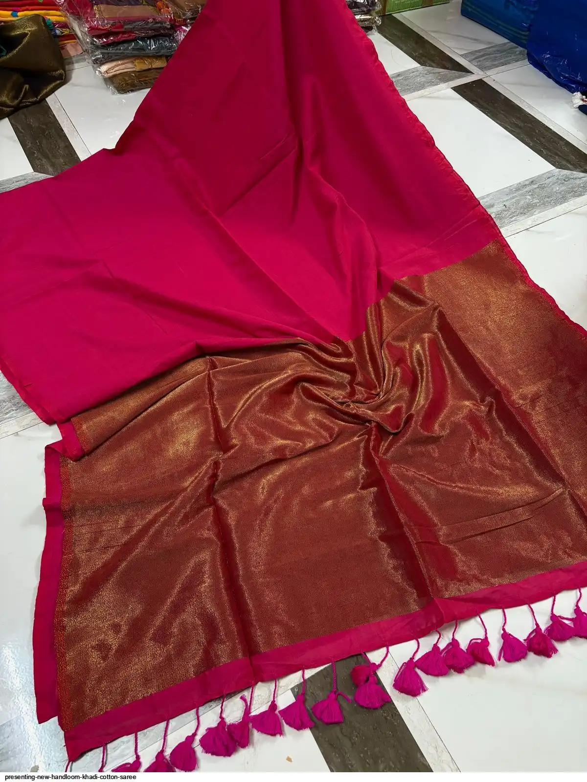 PRESENTING NEW HANDLOOM KHADI COTTON SAREE 2