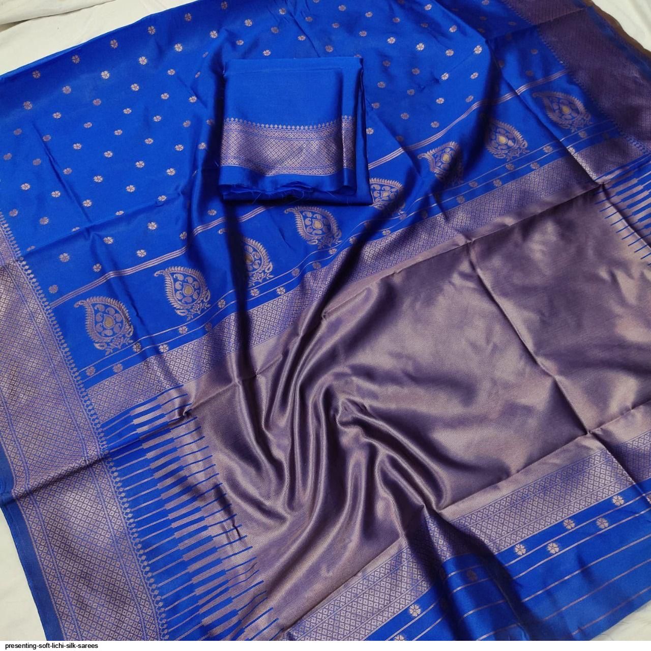 PRESENTING SOFT LICHI SILK SAREES A