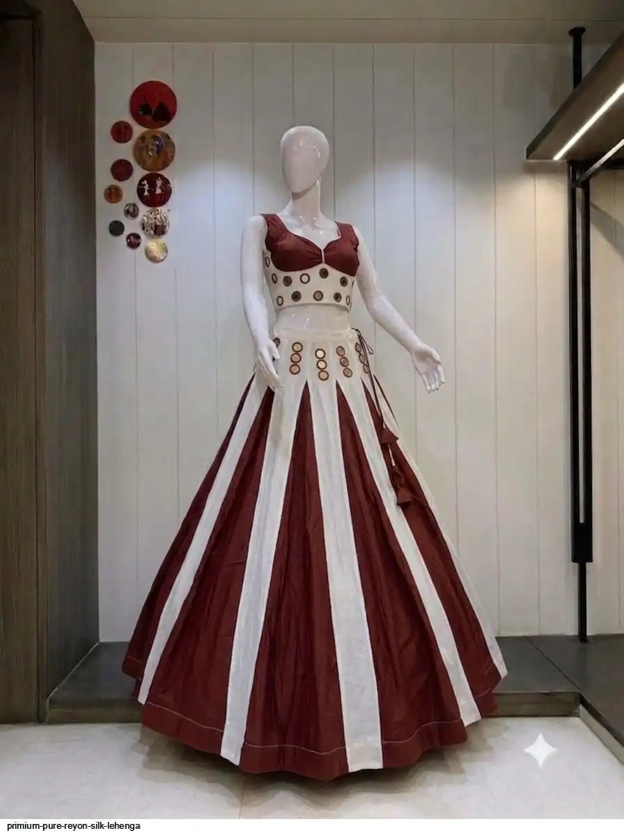 PRIMIUM PURE REYON SILK LEHENGA 6