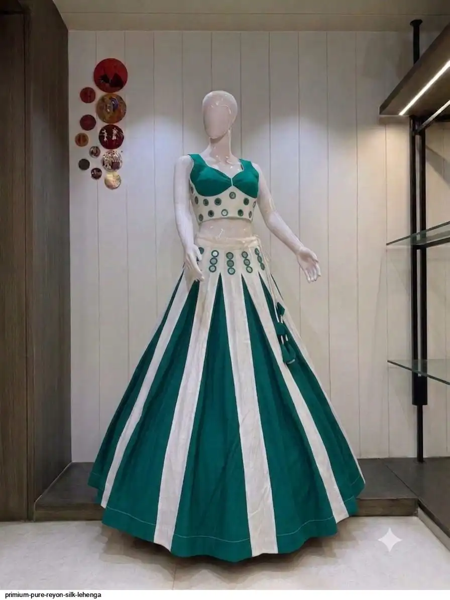 PRIMIUM PURE REYON SILK LEHENGA 8