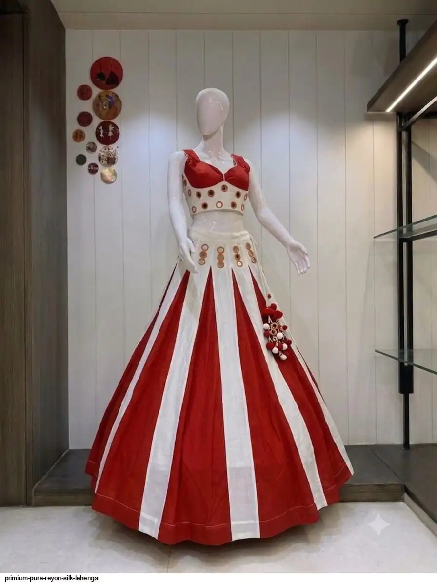 PRIMIUM PURE REYON SILK LEHENGA 7